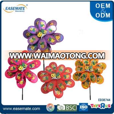 Top quality colorful plastic windmill for garden decoration